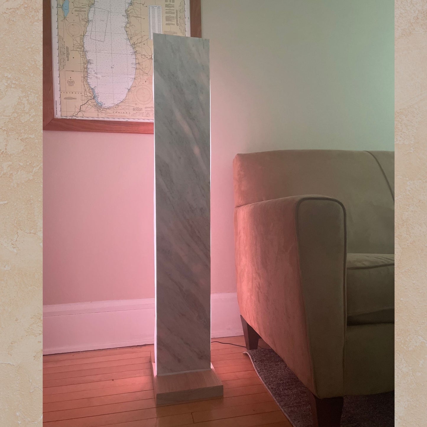 Glowing Stone Floor Lamp