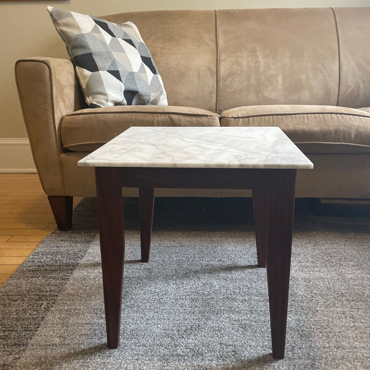 Marble Scandinavian Side Table