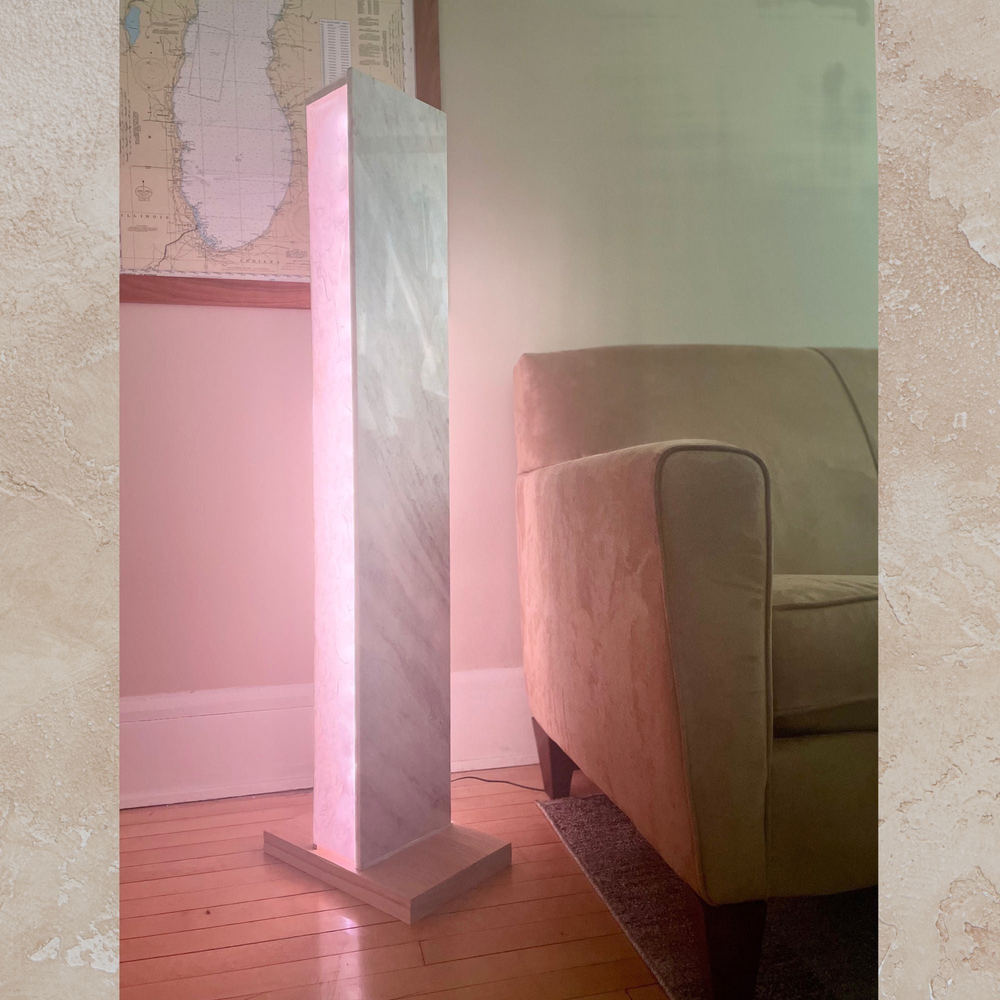 Glowing Stone Floor Lamp – Nordlanda Furniture